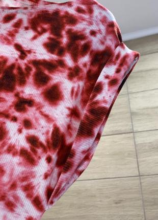 Футболка, майка в рубчик тай-дай tie-dye boohoo3 фото