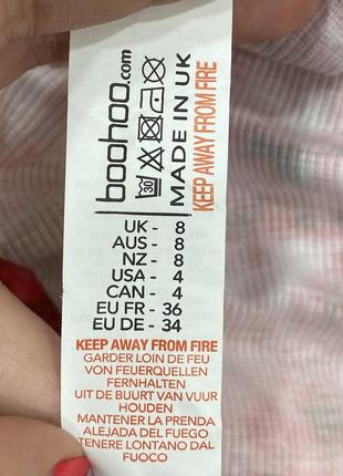 Футболка, майка в рубчик тай-дай tie-dye boohoo8 фото