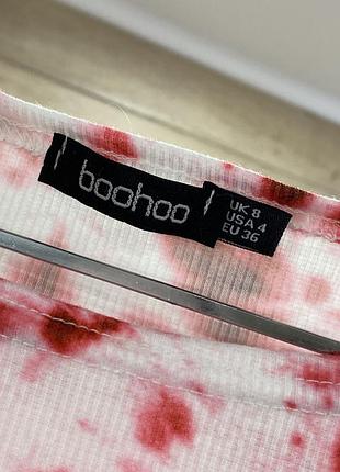 Футболка, майка в рубчик тай-дай tie-dye boohoo7 фото