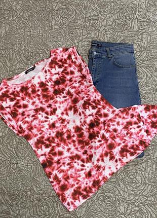 Футболка, майка в рубчик тай-дай tie-dye boohoo6 фото