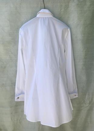Сорочка блуза бавовна біла святкова офісна luisa spagnoli2 фото
