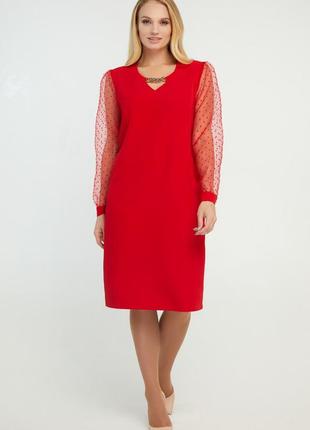 Платье миранда красное2 фото