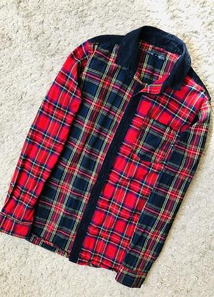 Рубашка флис next 12 лет клетка 2
