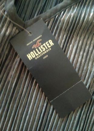 Майка топ кроп жатка футболка бренд hollister,р.м, оригинал4 фото