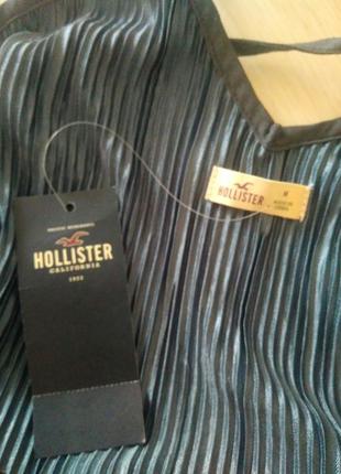 Майка топ кроп жатка футболка бренд hollister,р.м, оригинал3 фото