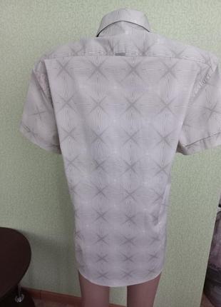 Коттоновая сорочка casuale в принт5 фото