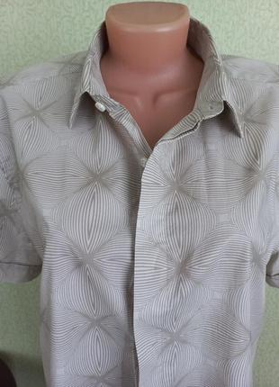 Коттоновая сорочка casuale в принт2 фото