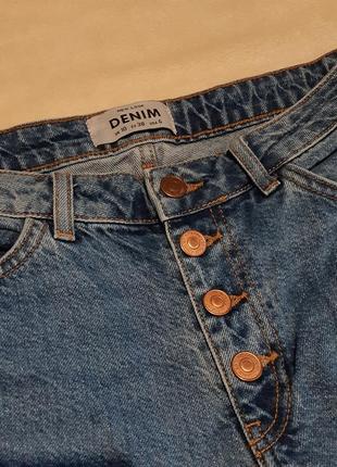 Короткі джинси кюлоти палаццо на ґудзиках denim new look4 фото
