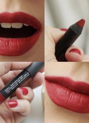 Матовый карандаш помада для губ nars velvet matte lip pencil оттенок cruella2 фото