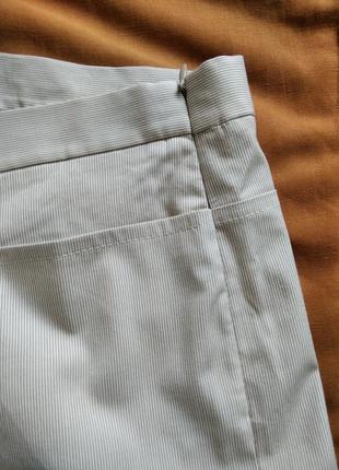 Літні бавовняні брюки в тонку смужку4 фото
