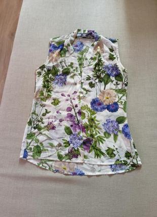 Блуза у квітковий принт1 фото