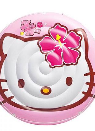Дитячий надувний пліт матрац hello kitty 56513