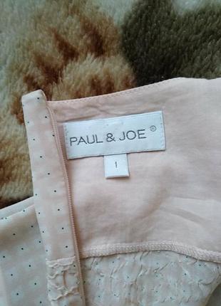 Брендовая блузка на бретельках paul&joe,100%шёлк.9 фото