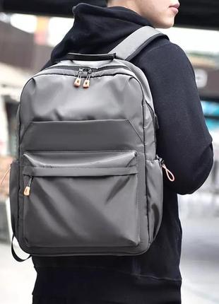 Мужской рюкзак для ноутбука, мужской нейлоновый водонепроницаемый рюкзак, вместительные школьные рюкзак3 фото
