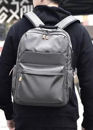 Мужской рюкзак для ноутбука, мужской нейлоновый водонепроницаемый рюкзак, вместительные школьные рюкзак2 фото