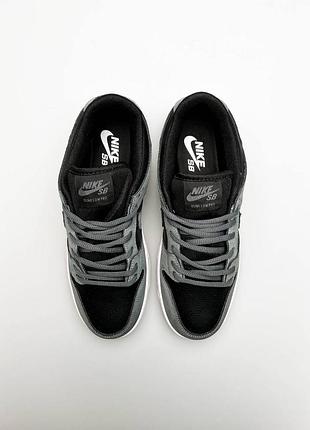 Кроссовки nike sb dunk low pro d.gray black 5