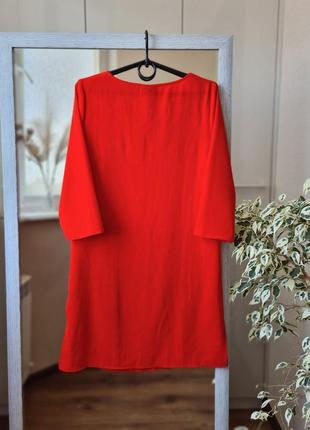 Летнее легкое красное платье 🌺3 фото