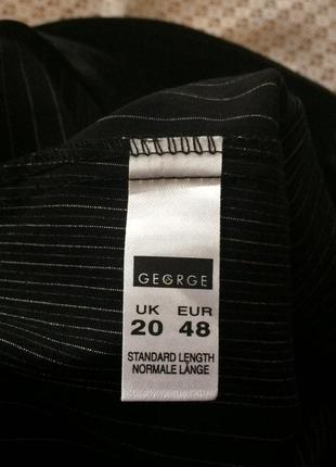 Стильні брюки в тонку полоску великого розміру george9 фото