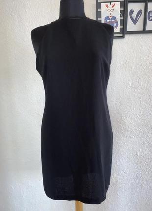 Актуальне плаття міні, з відкритою спинкою, футляр, стилтне , можне, базове,3 фото