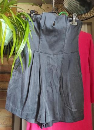 Очень крутой ромпер бюстье из тяжёлого шёлка devided exclusive