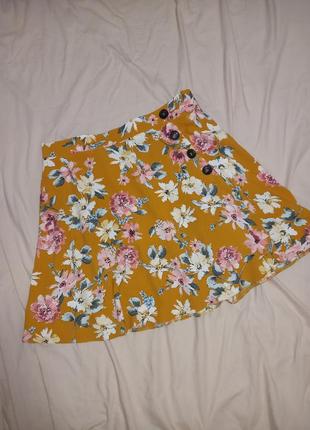 Красивая юбка с цветочным принтом2 фото