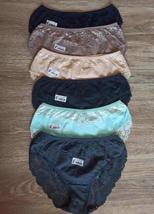 Трусики бразилианы xxl 50-52 с кружевом