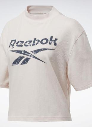 Оригинальная женская футболка reebok ft62677 фото