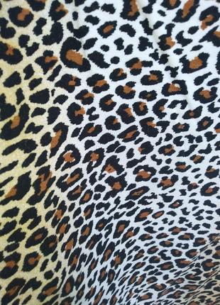 Юбка леопардовая, стрейч, размер л/хл.2 фото