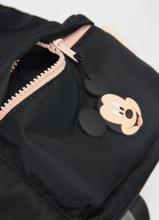 Мягкий детский рюкзак-сумка с микии маусом zara kids disney оригинал, черный, стильный зара2 фото