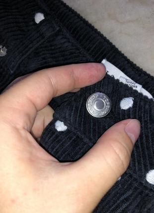 Вельветовая юбка мини короткая вельвет велюровая горох3 фото