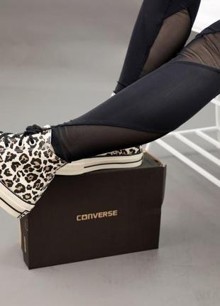 🐱🌼🐆converse high leopard🐆🌼🐱жіночі кеди конверс високі, кеды конверс леопард, кеды конверс женские8 фото