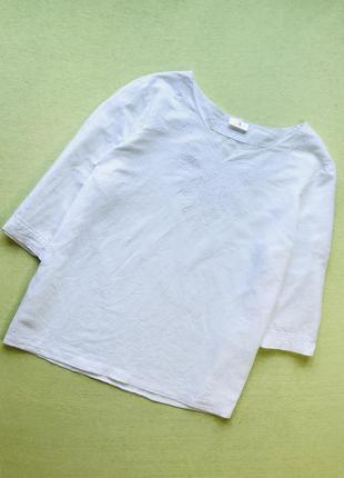 Льняная рубашка с вышивкой1 фото