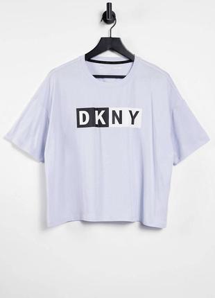 Футболка dkny, донна каран, розмір s, ліловий та світла лаванда1 фото