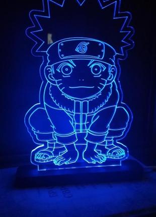 Нічник світильник наруто, саске джарийя дейдара аніме naruto anime2 фото