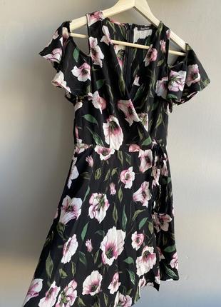 Сукня сарафан з імітацією запаху. женское легкое, летнее платье, открытые плечи.1 фото