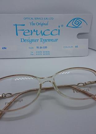 Жіночі дизайнерські оправа окуляри ferucci, модель 454.3 фото