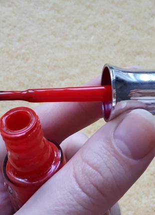 Красивый красный лак для ногтей без шиммера 16мл senita