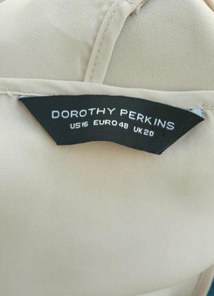 Красивая бежевая блуза от dorothy perkins большой размер 4xl4 фото