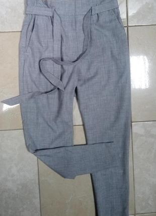 Меланжевые легкие брюки с карманами 40 р. h&m8 фото