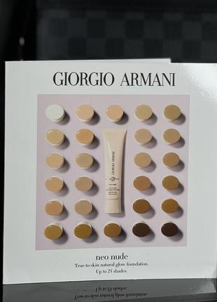 Пробник тональної основи для особи giorgio armani neo nude