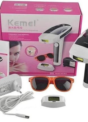 Лазерный эпилятор фотоэпилятор kemei tmq-km 6812