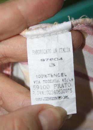 Лёгкая блуза в полоску лиоцел италия6 фото