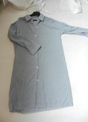 ✅ напівпрозора блуза сорочка туніка можна носити на пляжну накидку на купальник, заміри** плечі від2 фото
