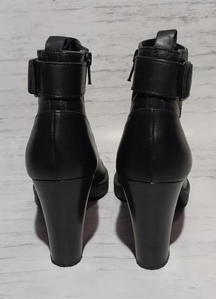 🤩 bata original кожаные ботинки сапожки сапоги на каблуке5 фото
