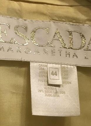 Эксклюзивный жакет пиджак женский шелк escada by margaretha ley оригинал7 фото