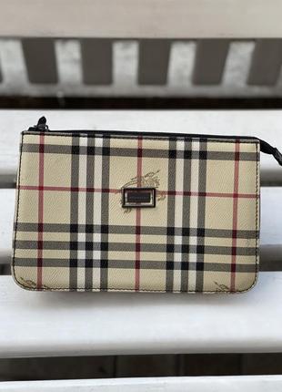 Шкіряна сумка клатч burberry5 фото