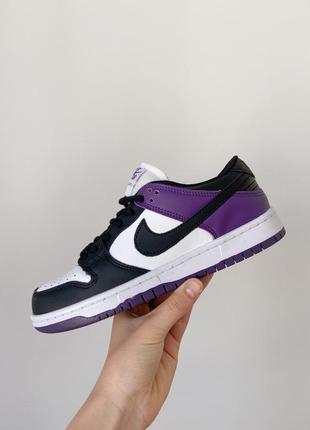 Nike sb dunk low "court purple" женские кроссовки найк1 фото