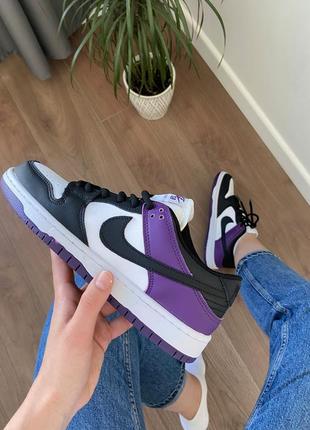 Nike sb dunk low "court purple" жіночі кросівки найк6 фото