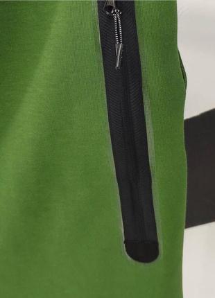 Шорти чоловічі базові nike tech fleece зелені туреччина / шорти чоловічі базові найк зелені турречина4 фото