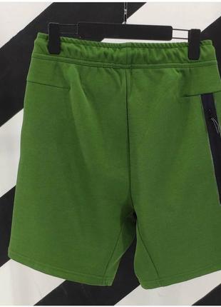 Шорти чоловічі базові nike tech fleece зелені туреччина / шорти чоловічі базові найк зелені турречина3 фото